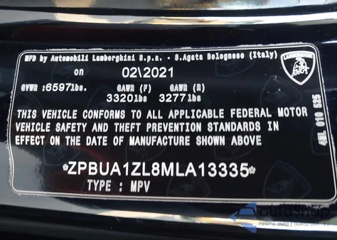 2021 Lamborghini Urus Graphite Capsule/Pearl Capsule z USA, uszkodzony, nr VIN ZPBUA1ZL8MLA13335